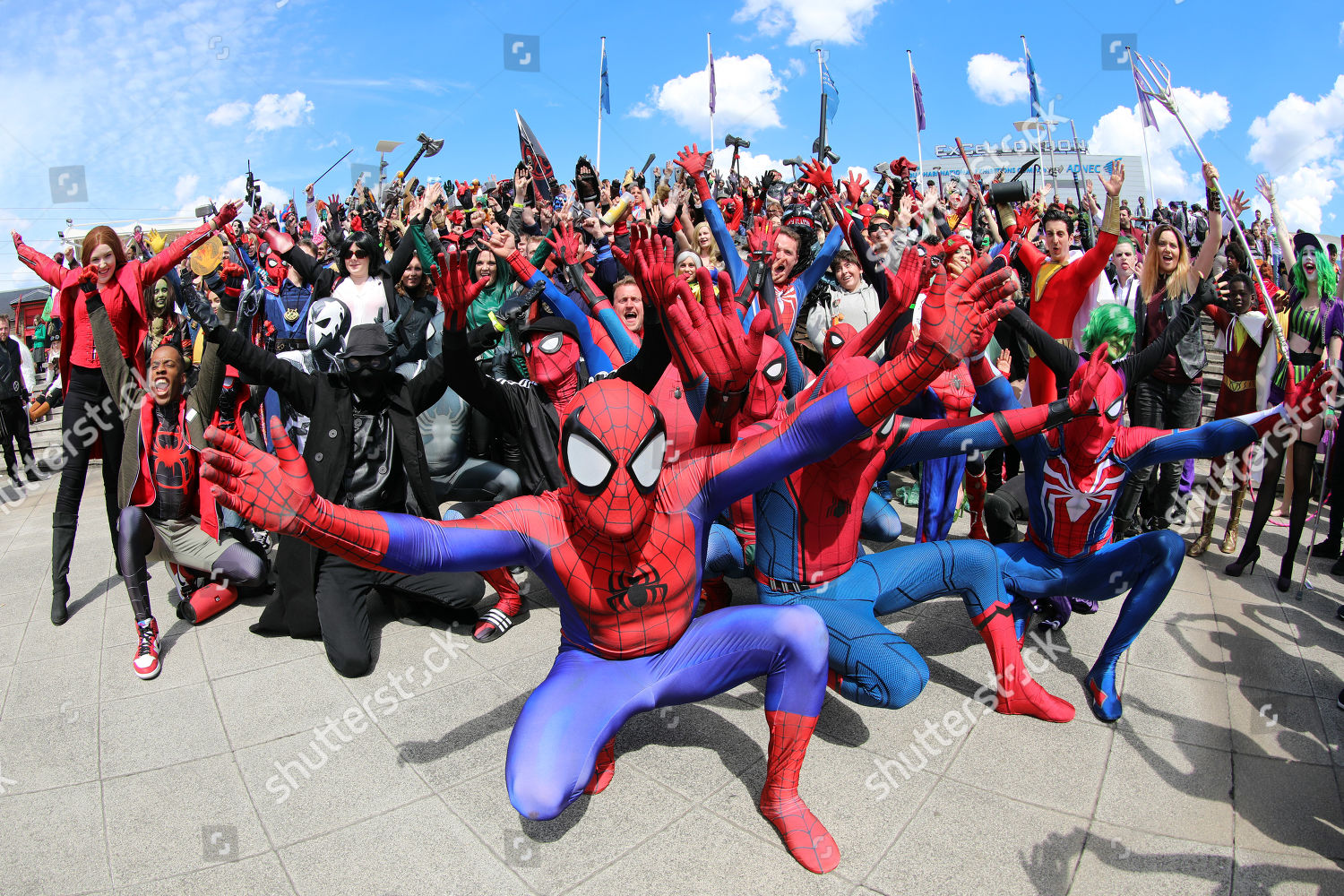 Participants Dressed Avengers Spiderman Dominated Mcm Editorial Stock ...