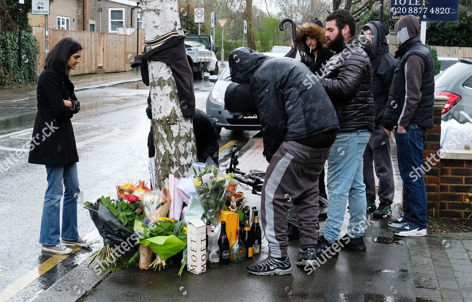 Tributes Scene Fatal Stabbing Devoy Stapleton Editorial Stock Photo ...