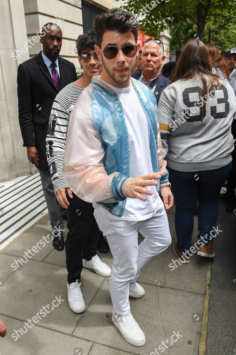 nick jonas denim jacket