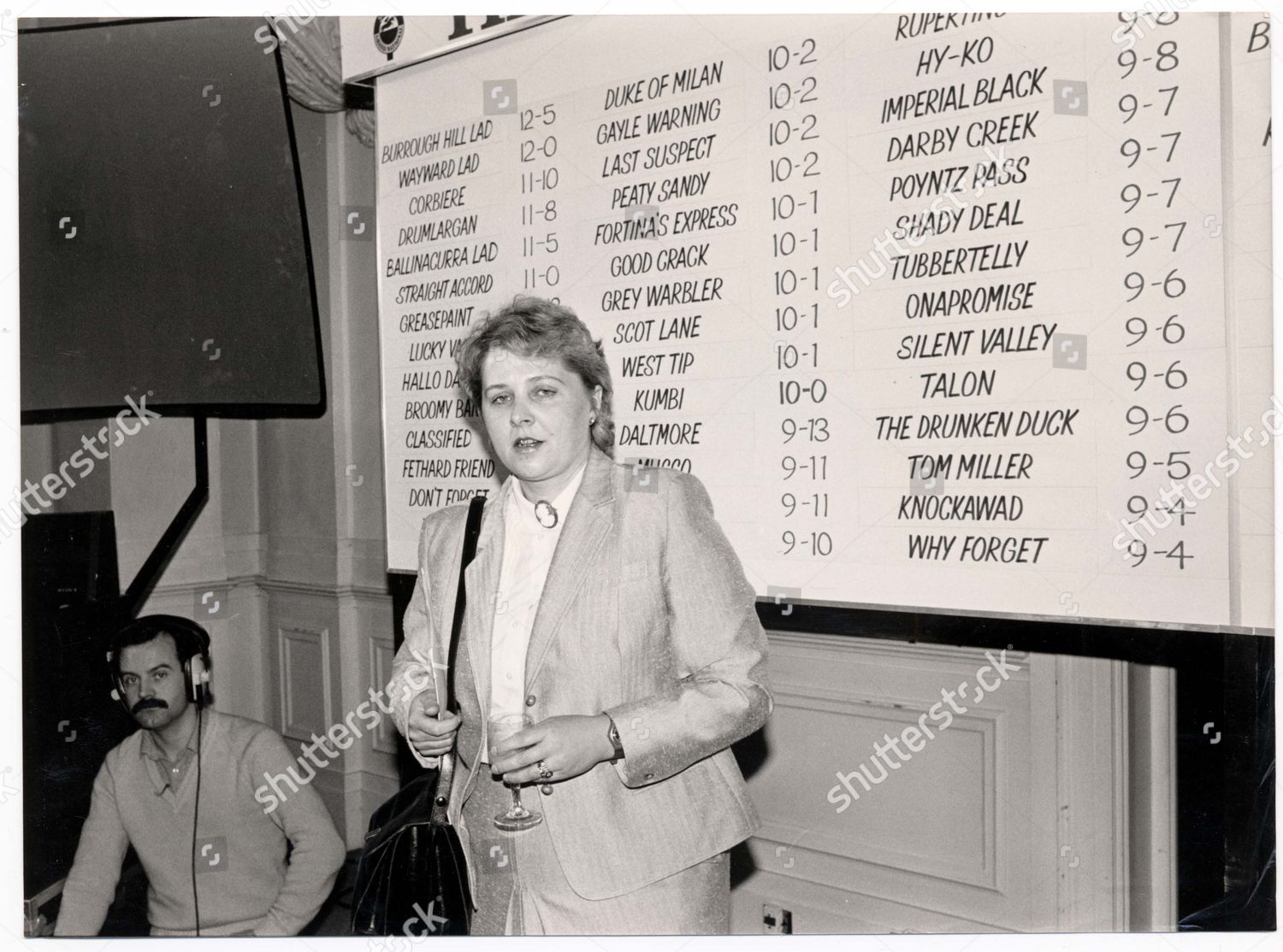 Jenny Pitman Racehorse Trainer 1985 Race Editorial Stock Photo Stock