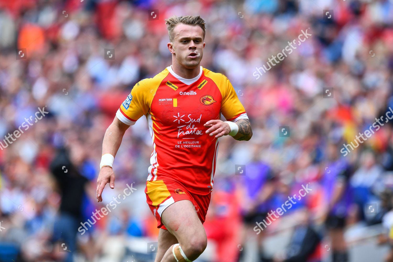 Lewis Tierney 5 Catalans Dragons Action Editorial Stock Photo Stock