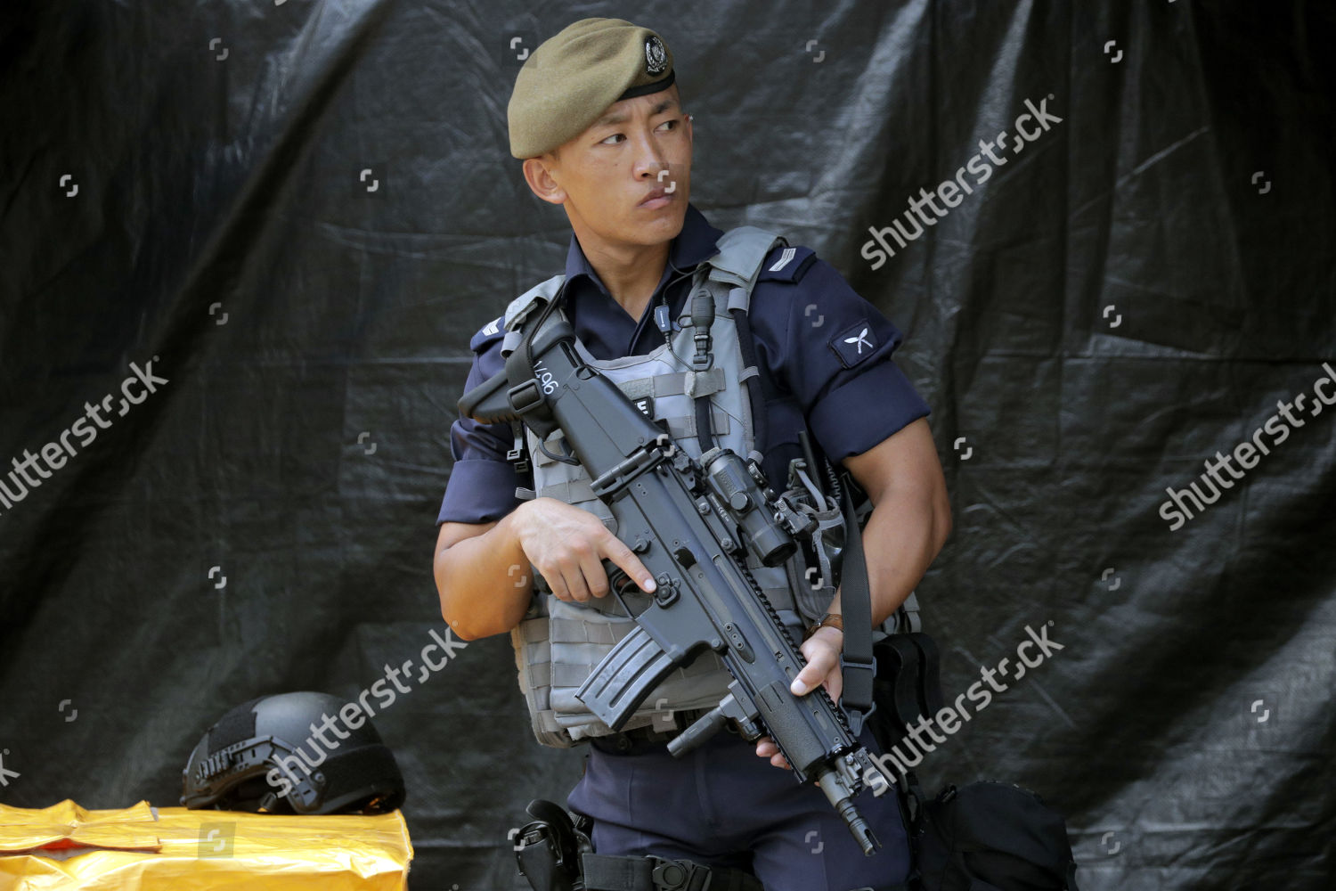 Member Gurkha Contingent Gc Stands Guard Editorial Stock Photo - Stock ...