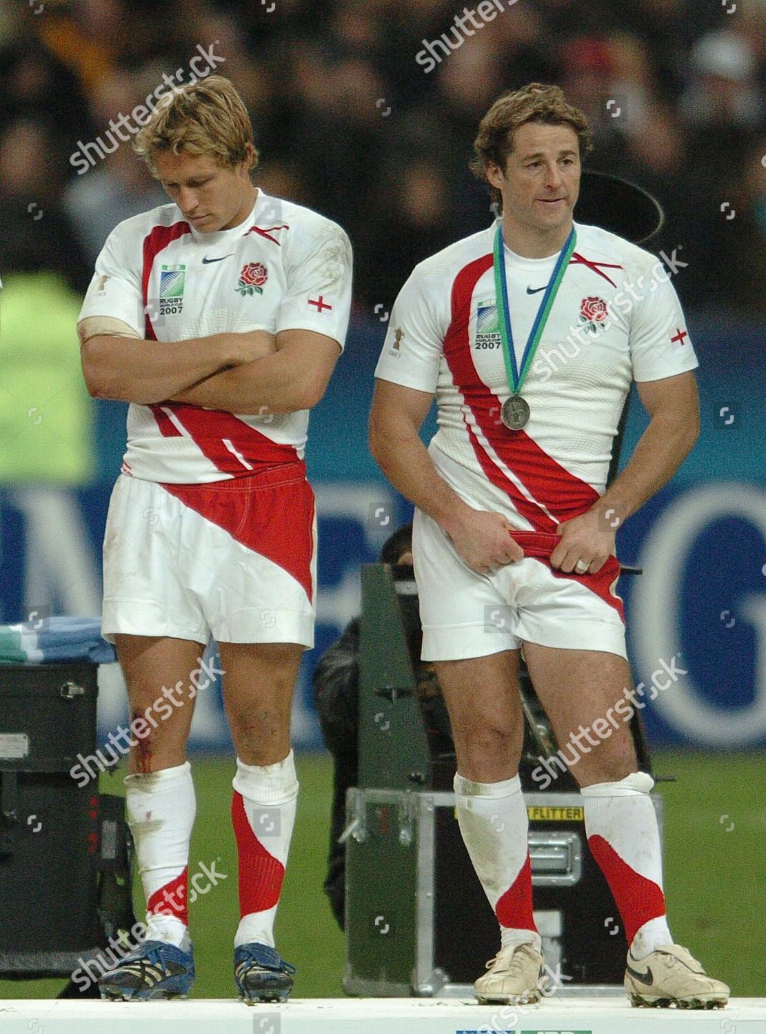 Jonny Wilkinson Andy Gomarsall End Gamerugby World Editorial Stock Photo Stock Image Shutterstock