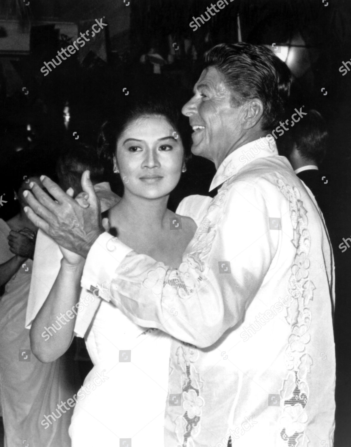 Imelda Marcos Dancing Ronald Reagan Editorial Stock Photo - Stock Image ...