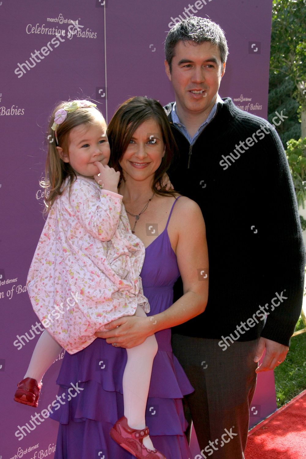 Kellie Martin Daughter Maggie Husband Keith Editorial Stock Photo