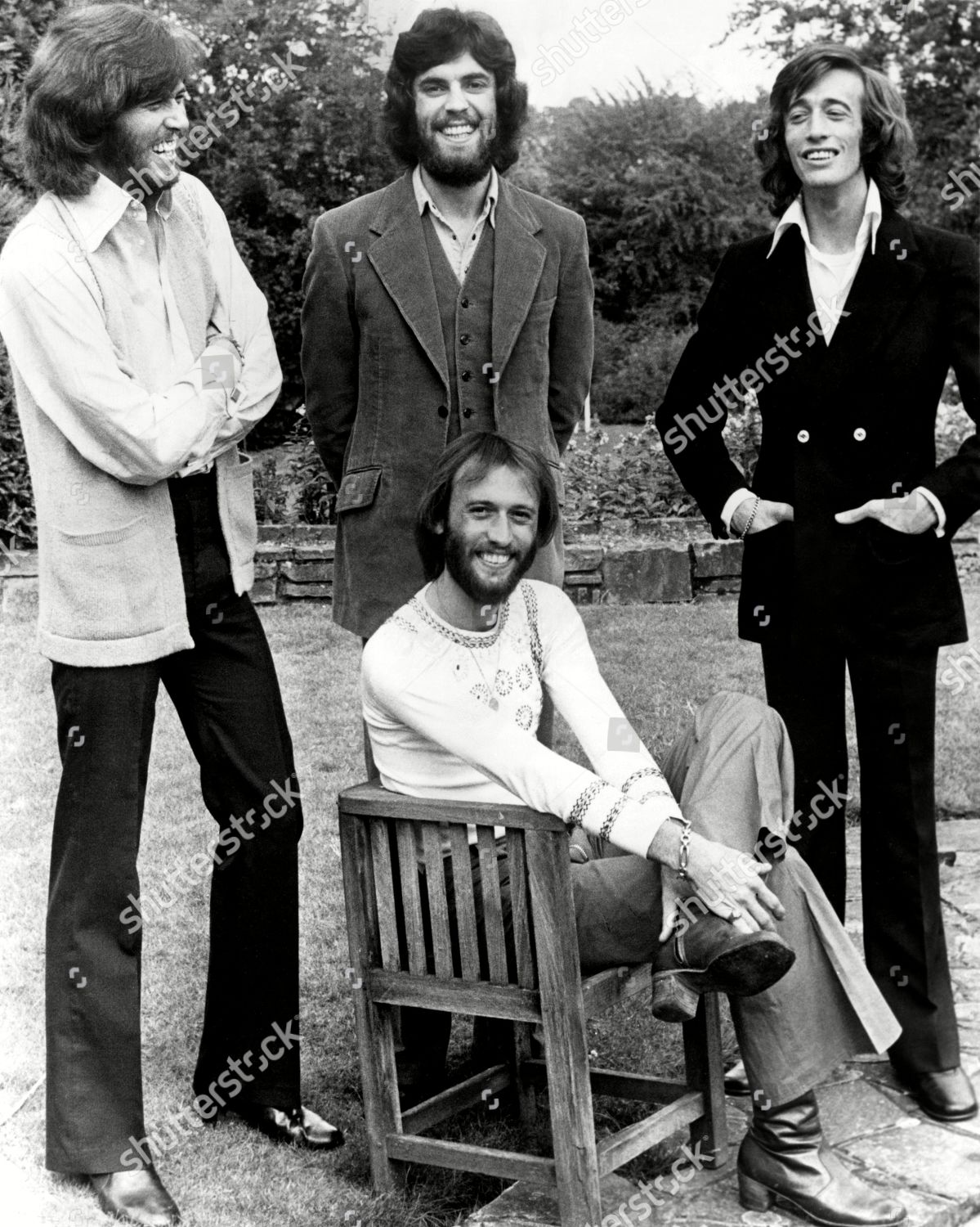 BEE GEES STANDING L R BARRY Editorial Stock Photo - Stock Image ...