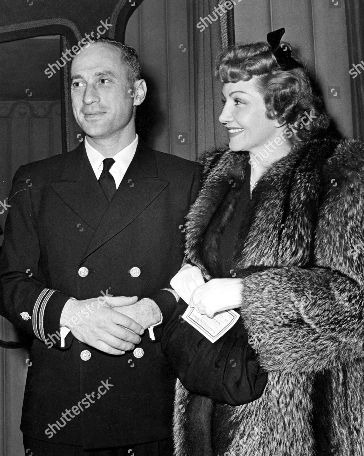 Naval Officer Joel Pressman Wife Claudette Editorial Stock Photo ...