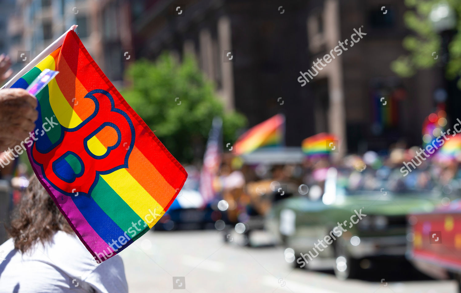 boston red sox pride hat