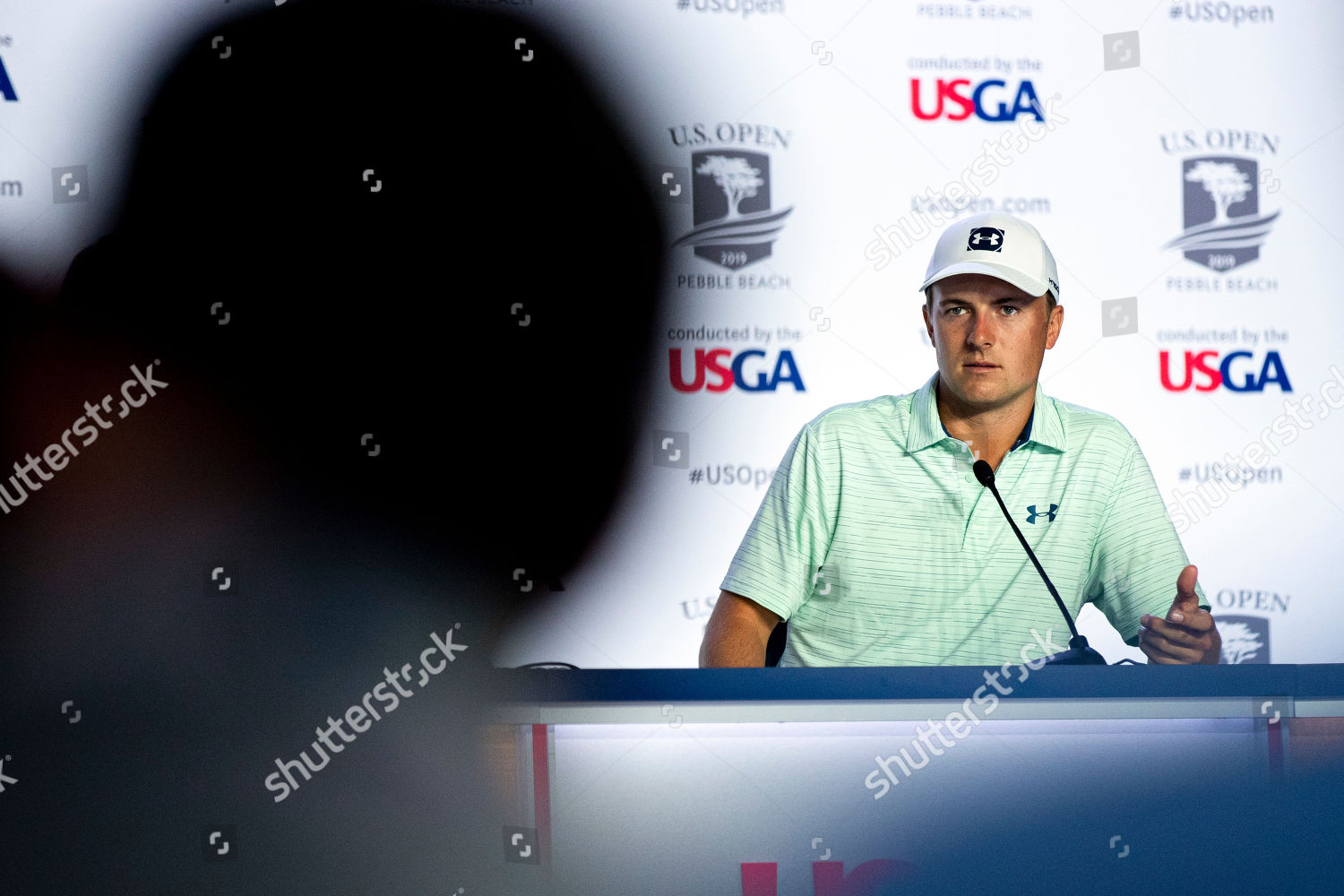 Jordan Spieth Usa Attends Press Conference Editorial Stock Photo