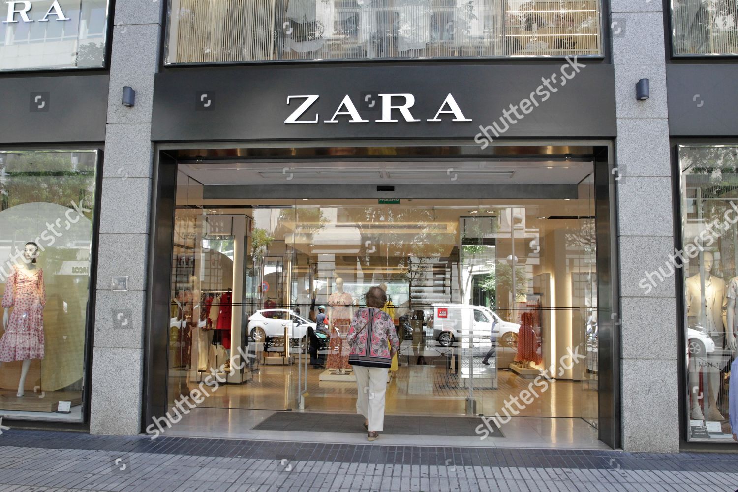 View Zara store Madrid Spain 12 June 