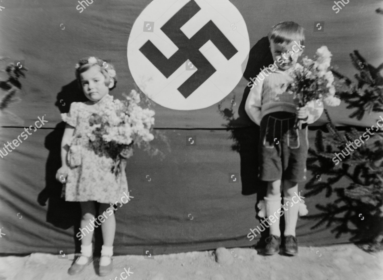 Young German Girl Boy Nazi Ceremony Editorial Stock Photo - Stock Image ...