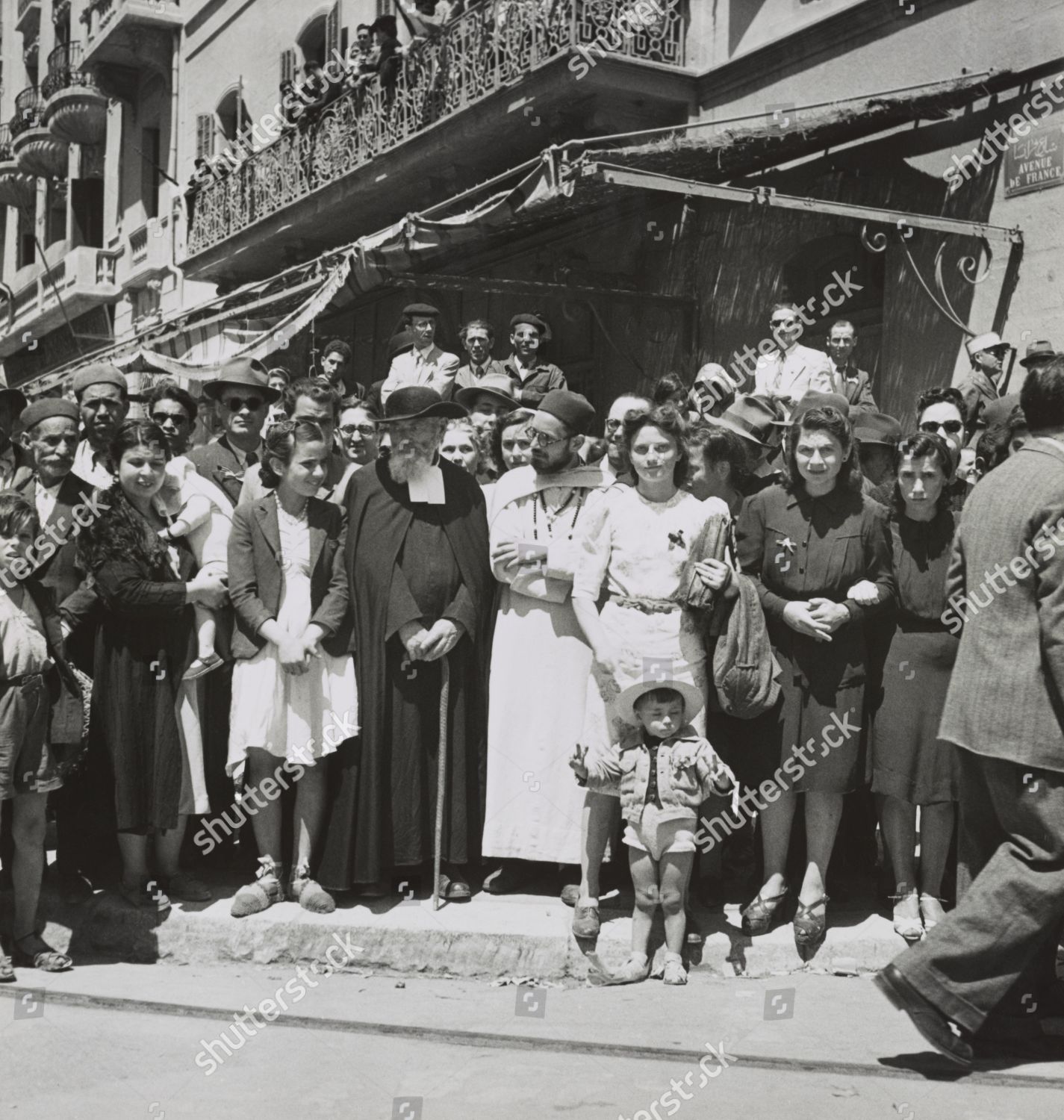 Tunisian Civilians Allied Victory Parade Tunis Editorial Stock Photo ...