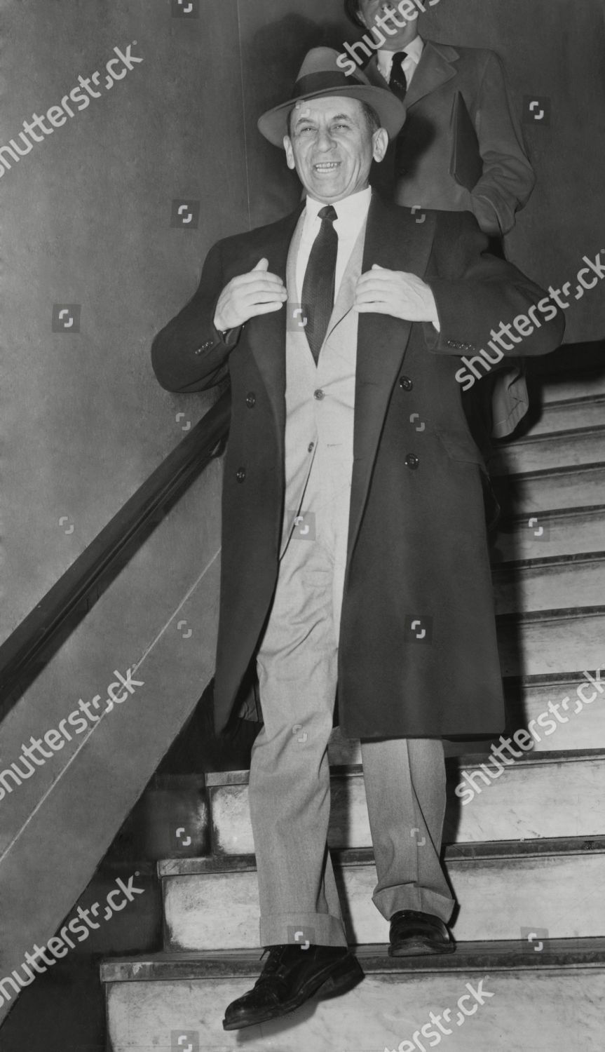 Gangster Meyer Lansky Leaving Manhattan Arrest Editorial Stock Photo ...