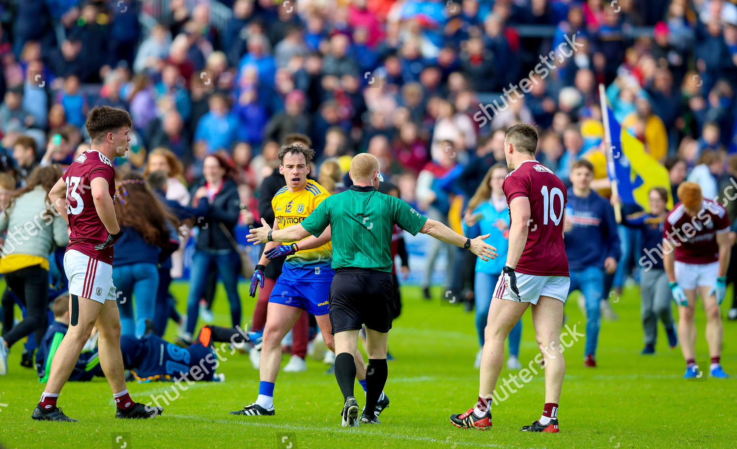 Galway Vs Referee Barry Cassidy Editorial Stock Photo Stock
