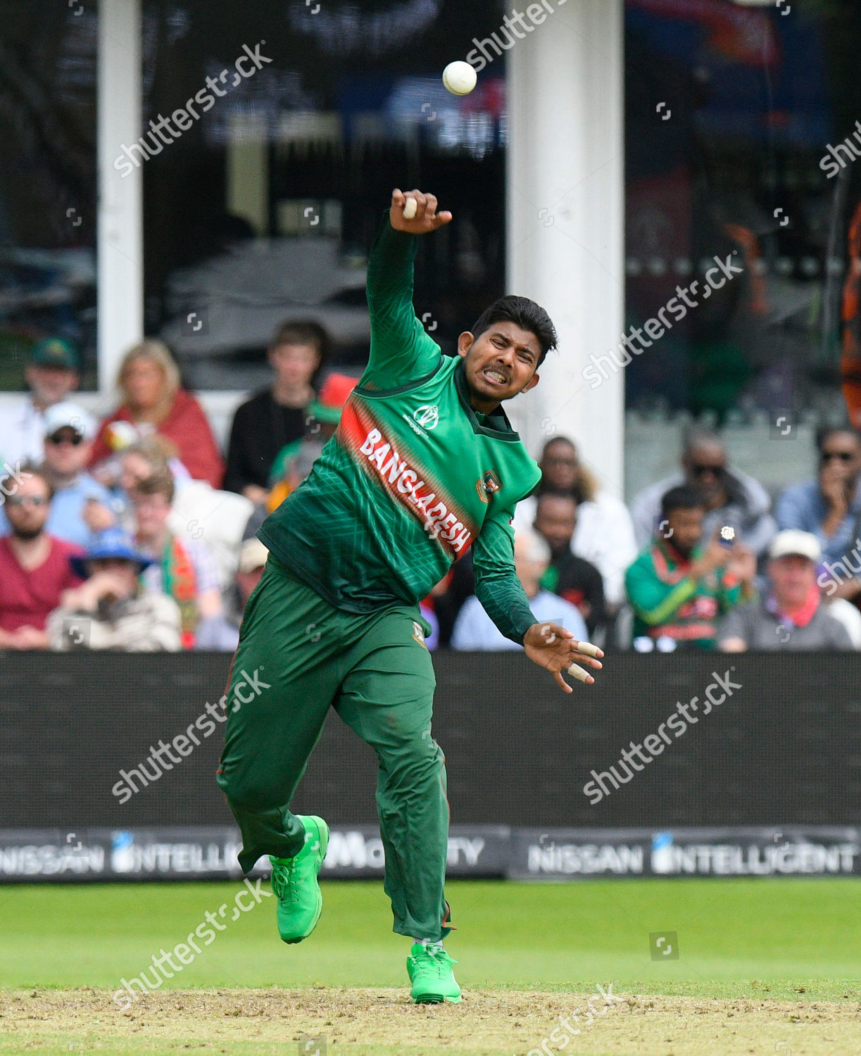 Mosaddek Hossain Bangladesh Bowling During Icc Editorial Stock Photo 