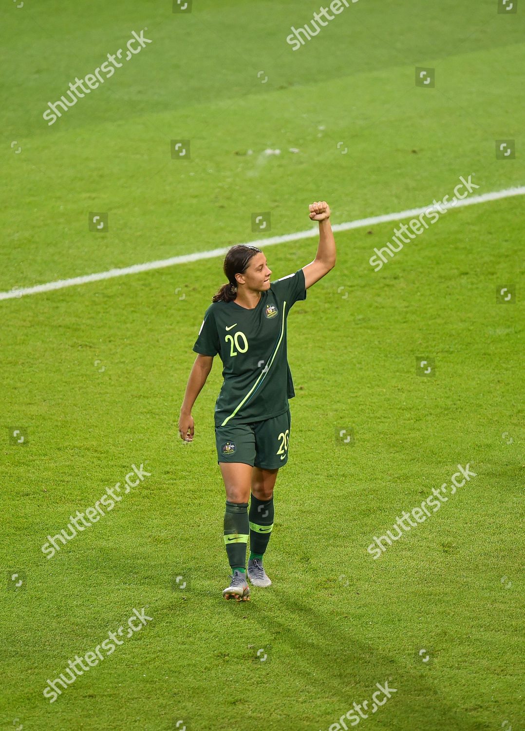 Captain Sam Kerr Australia Celebrates Victory Editorial Stock Photo