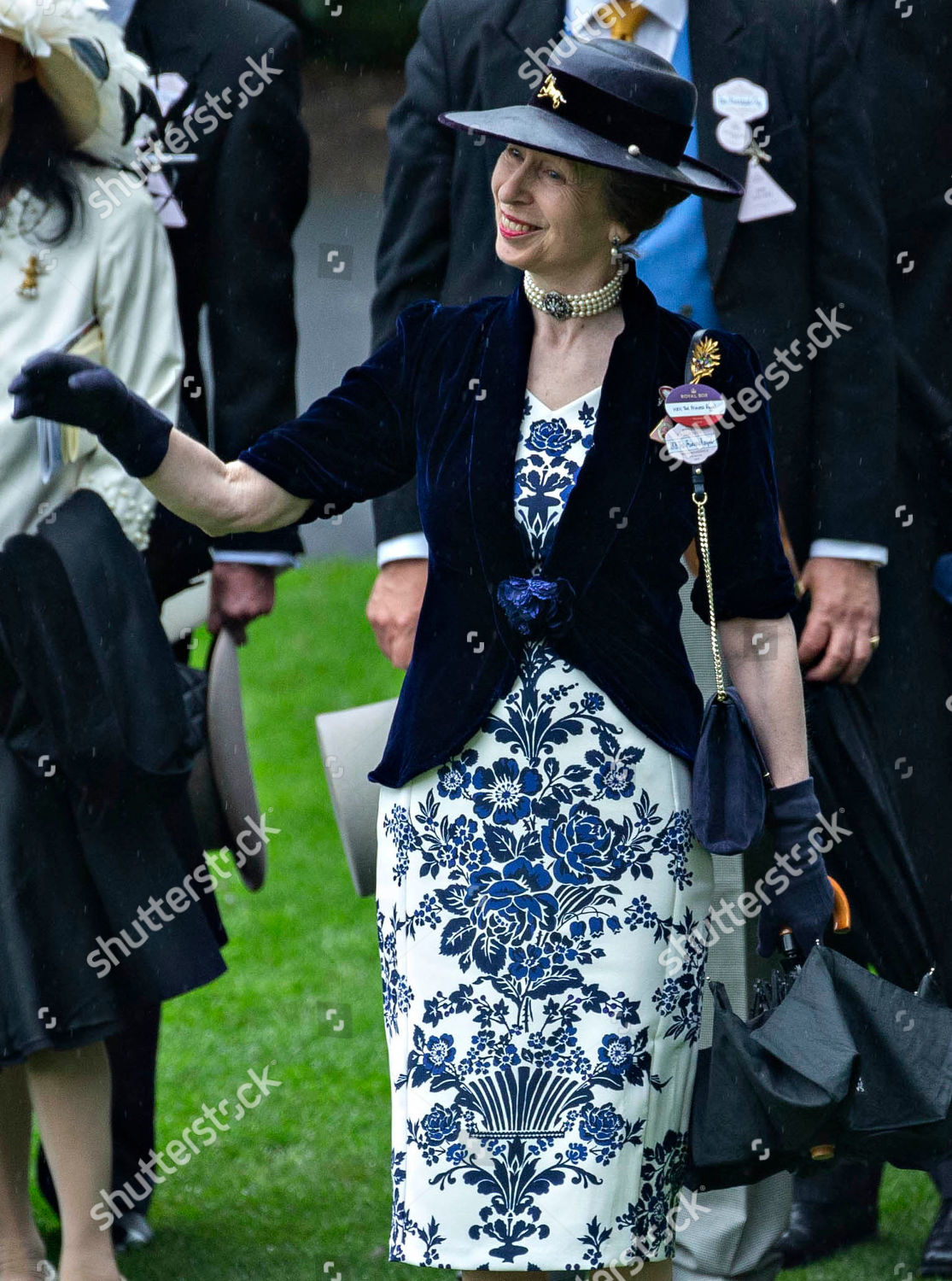 Princess Anne Waves Queen She Arrives Editorial Stock Photo - Stock ...