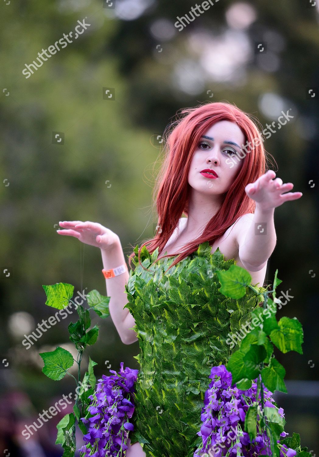 JESSICA AIKEN DRESSED COSPLAY POISON IVY Editorial Stock Photo - Stock ...