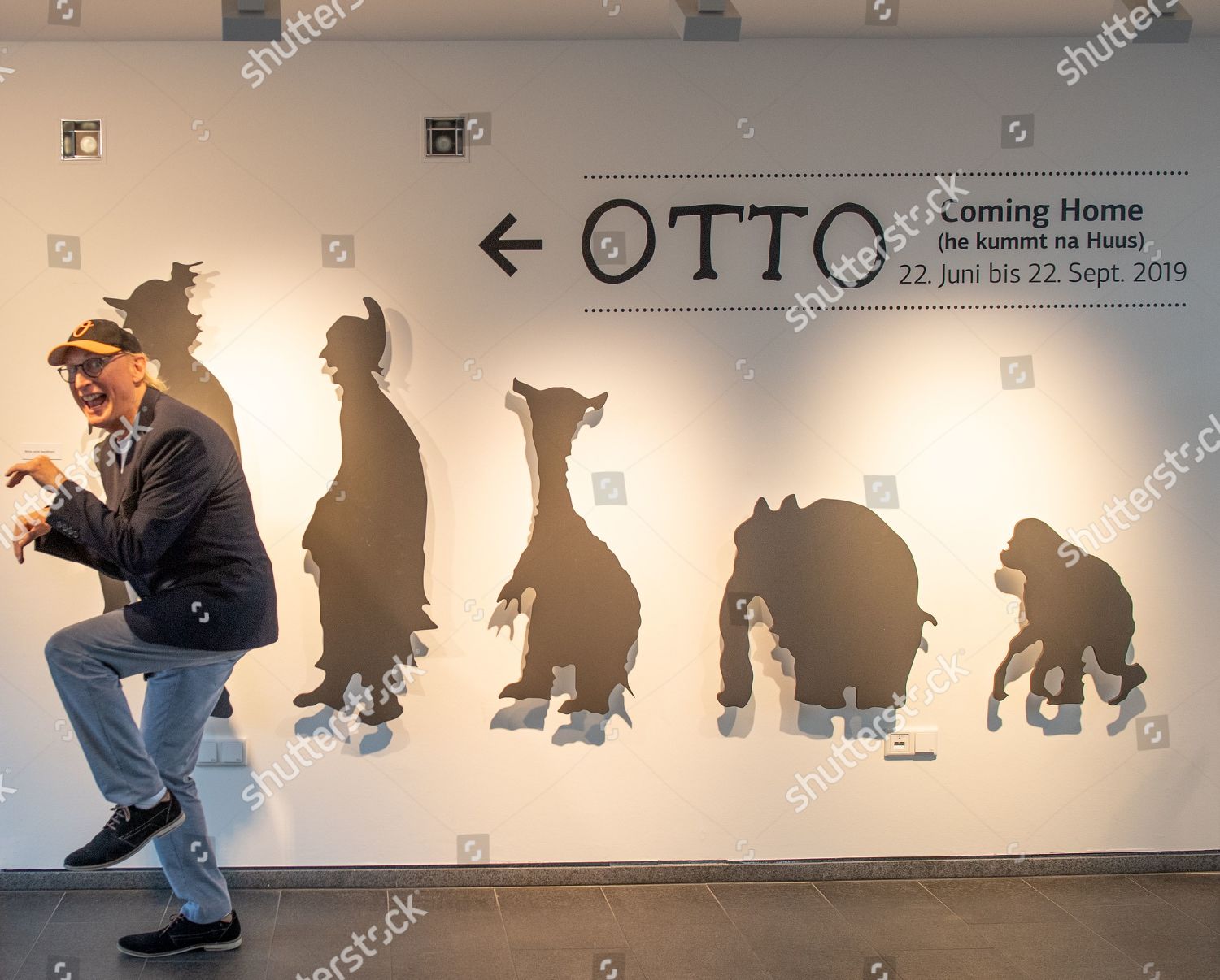 German Comedian Otto Waalkes Poses Kunsthalle Editorial Stock Photo 