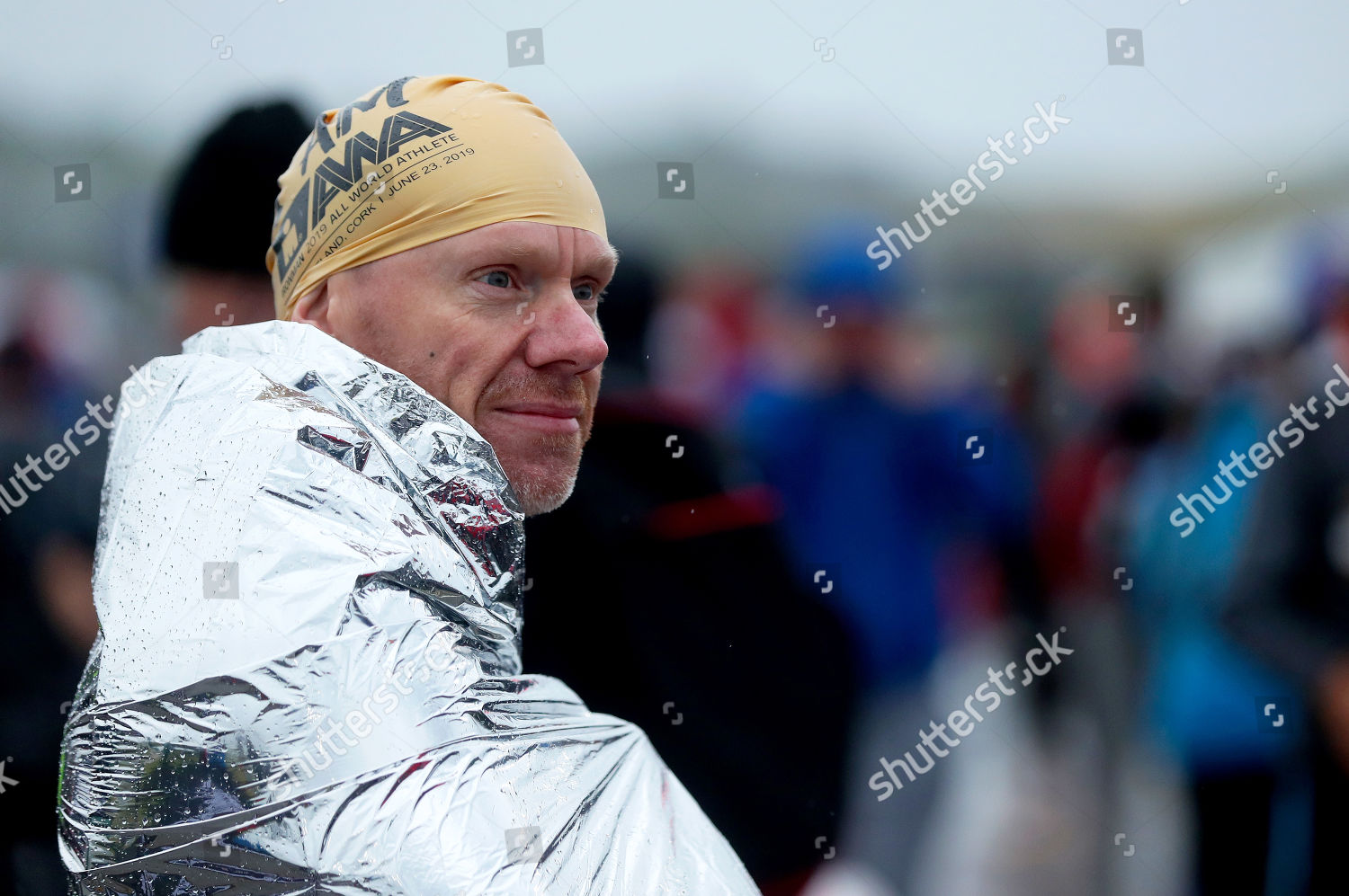 Paul Tuck attempts stay warm after swim Editorial Stock Photo ...