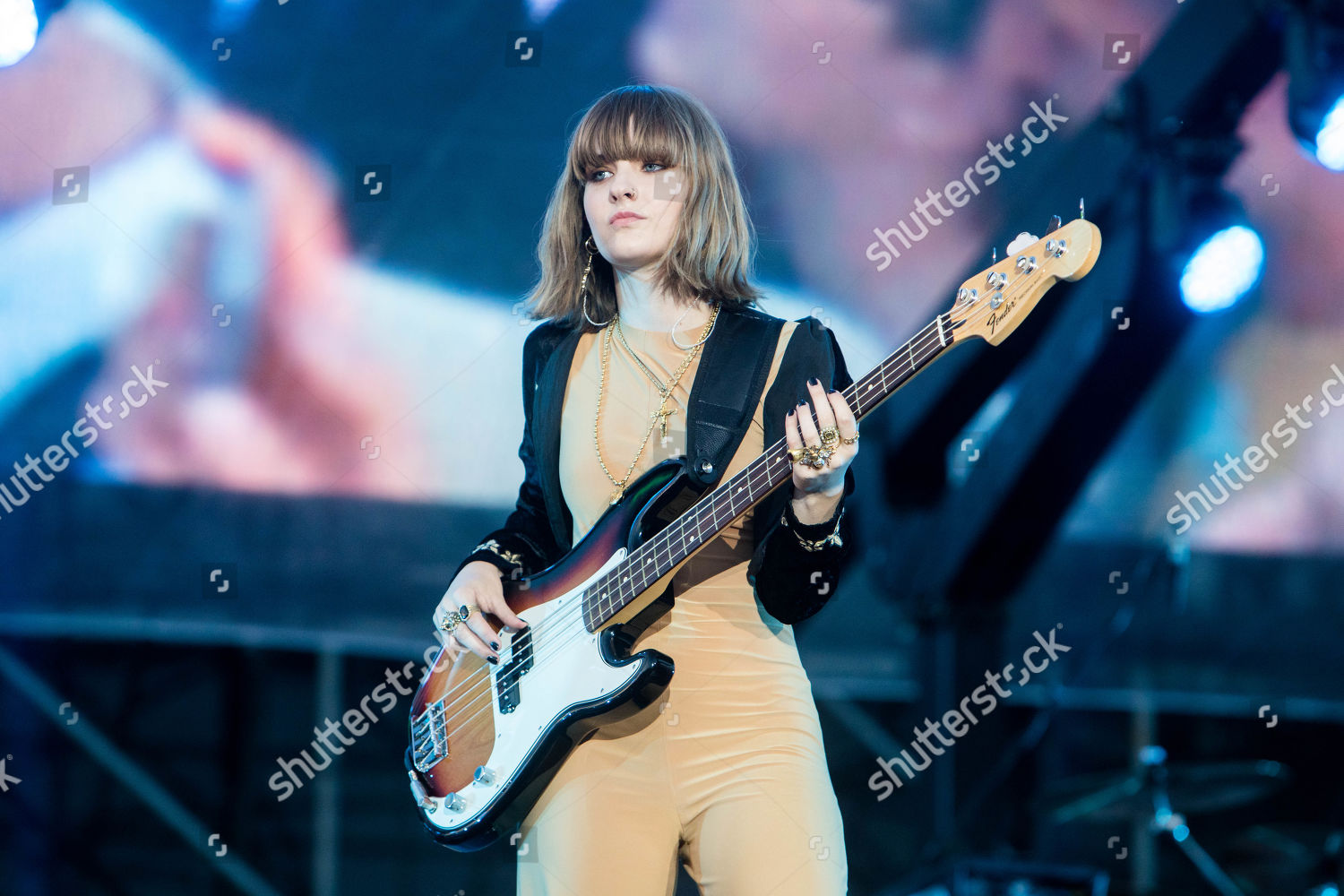 Victoria De Angelis Maneskin Concert Radio Editorial Stock Photo ...