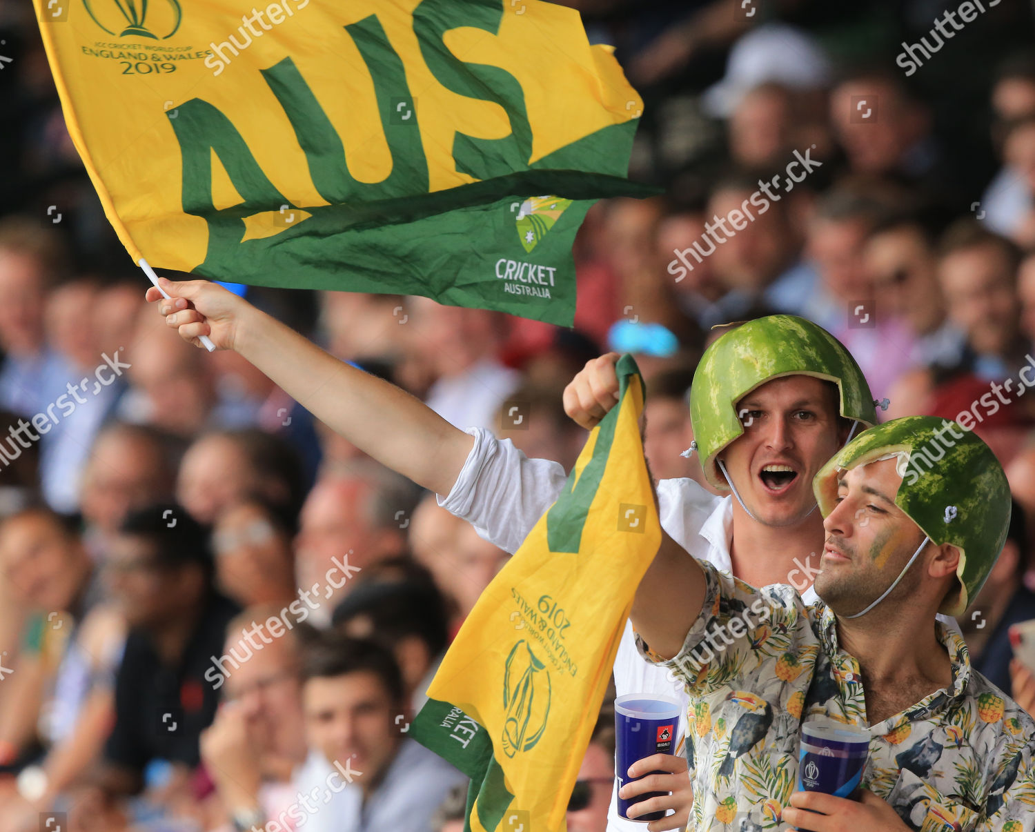 Australia Fans Watermelon Helmets During England V Editorial Stock Photo Stock Image Shutterstock