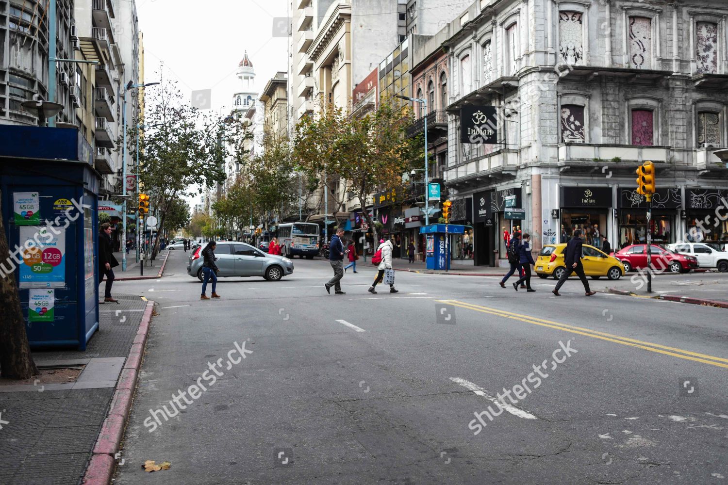 General view street during strike Montevideo Editorial Stock Photo Stock Image | Shutterstock