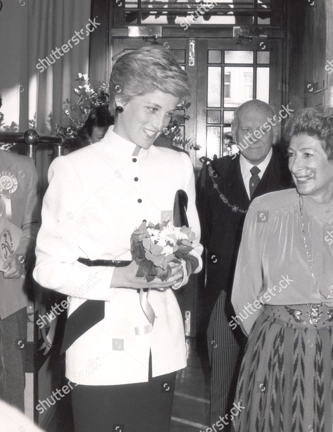 Princess Diana Arrives Rock Garden Restaurant Covent