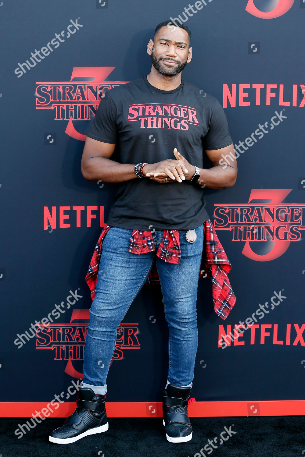 Former Us Football Player Anthony Alabi Editorial Stock Photo - Stock