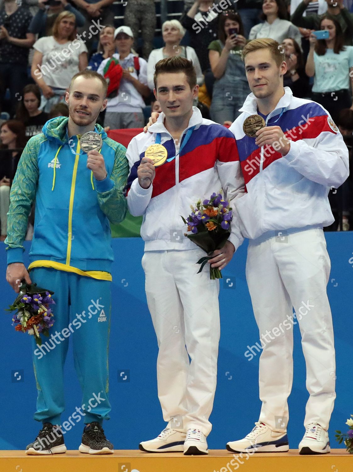 GOLD MEDALIST DAVID BELYAVSKIY RUSSIA C Editorial Stock Photo Stock