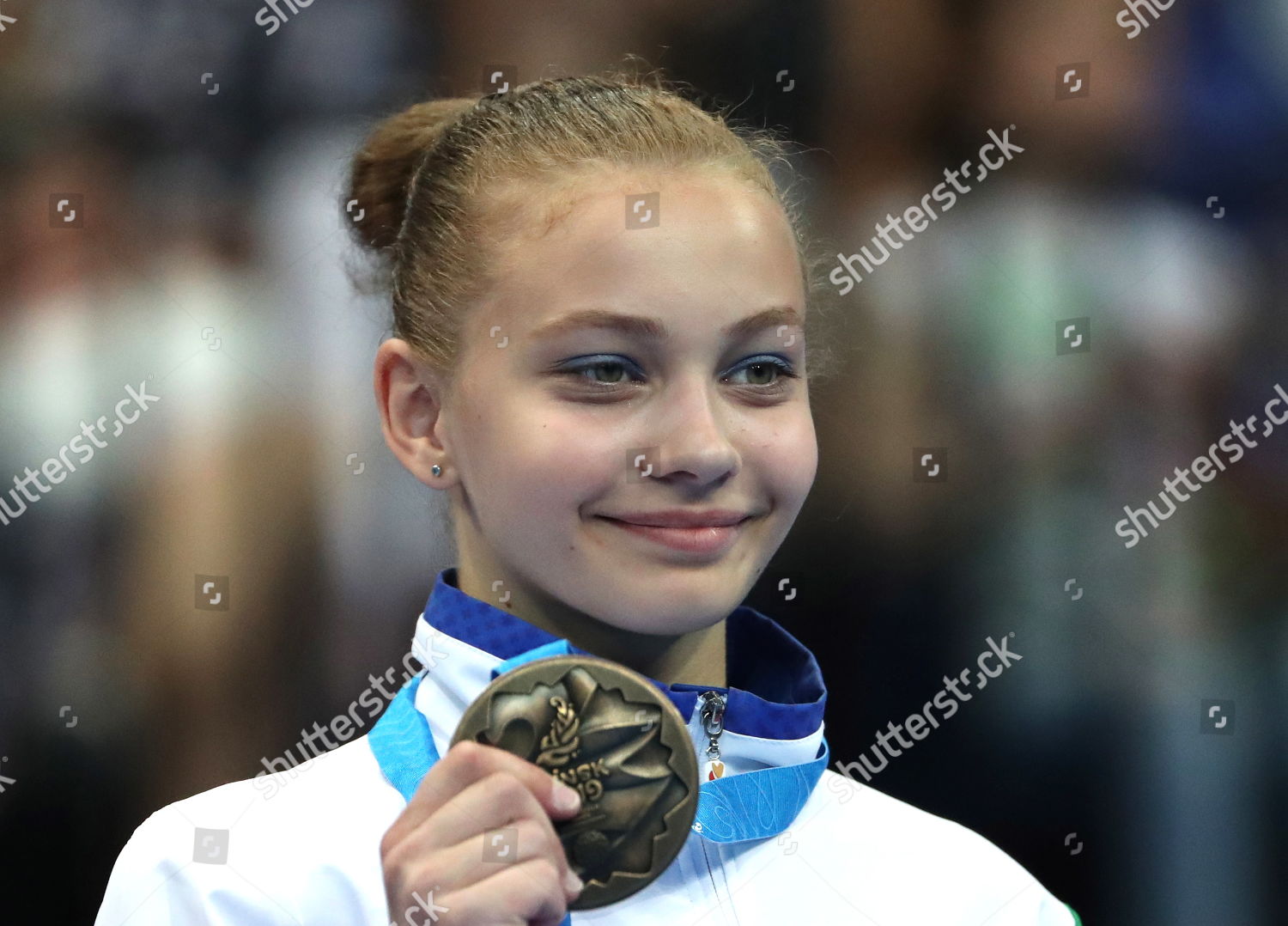 Bronze Medalist Anastasiya Alistratava Belarus During Editorial Stock