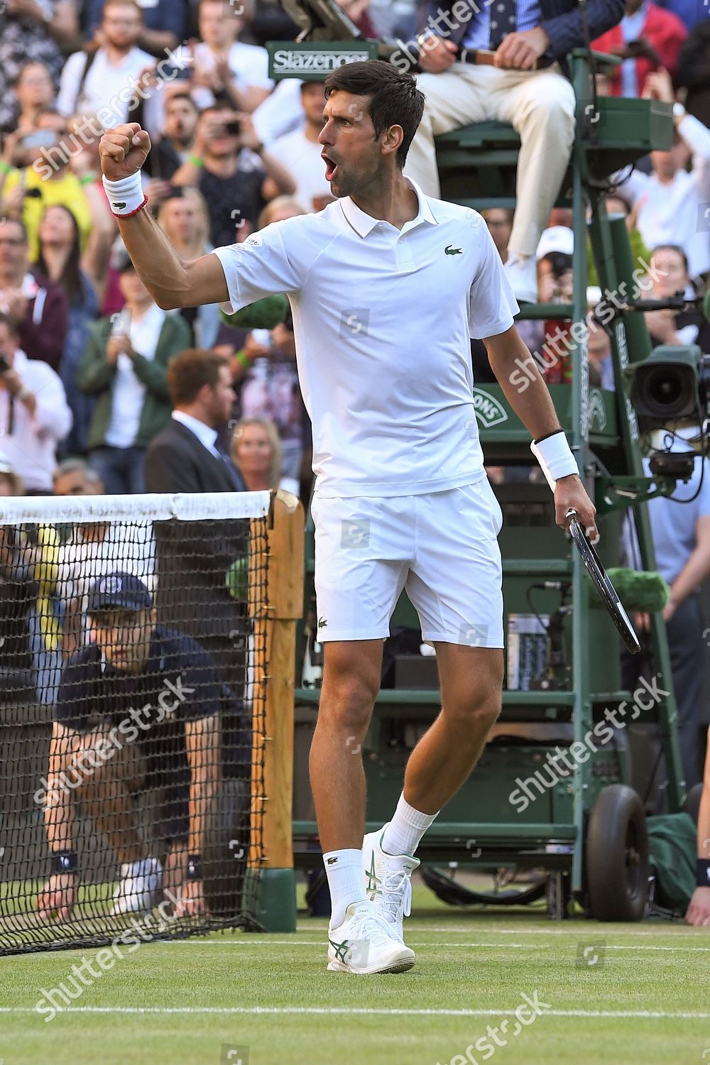 Novak Djokovic Celebrates Victory His Mens Editorial Stock Photo ...