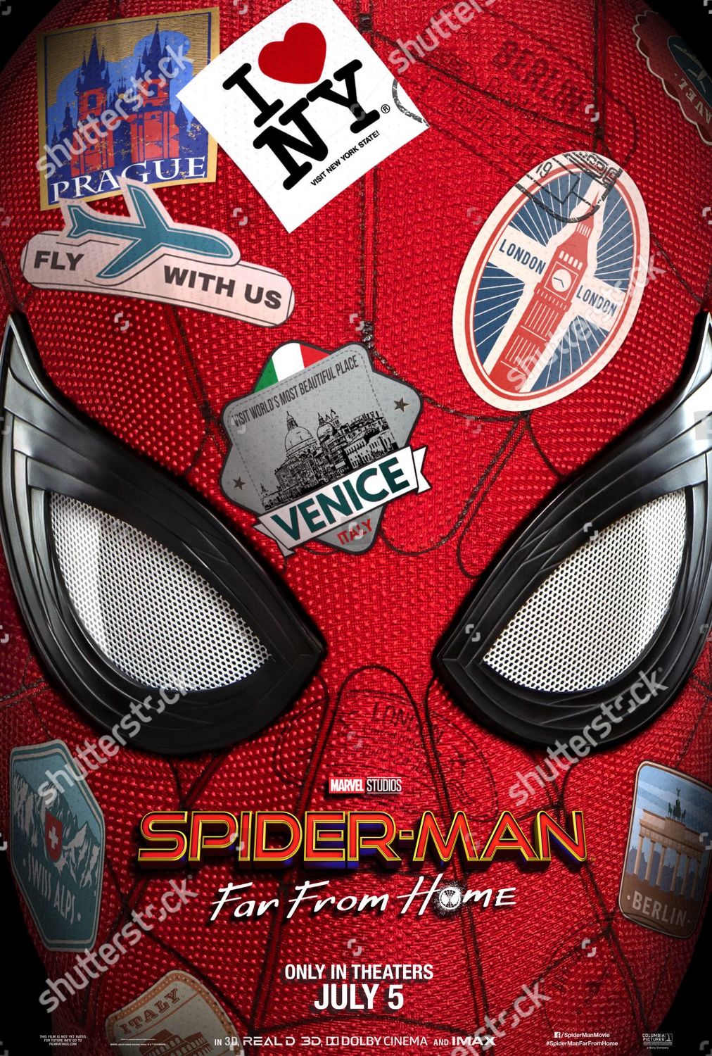 Spiderman Far Home 2019 Poster Art - Foto de stock de contenido editorial:  imagen de stock | Shutterstock