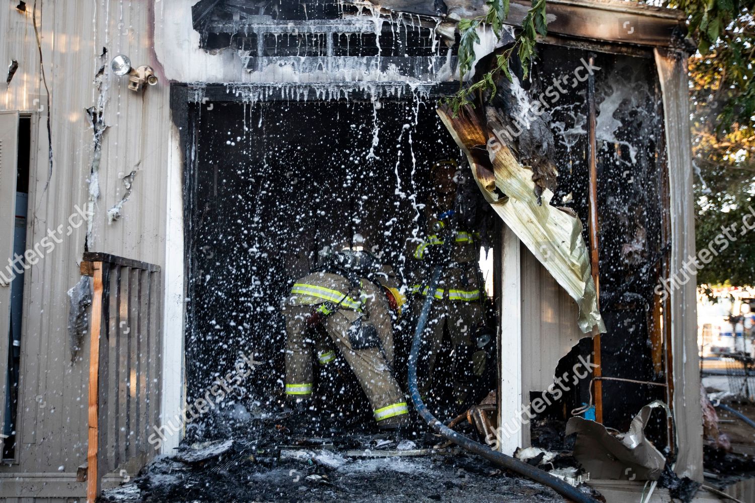 firefighters-put-out-electrical-fire-according-editorial-stock-photo