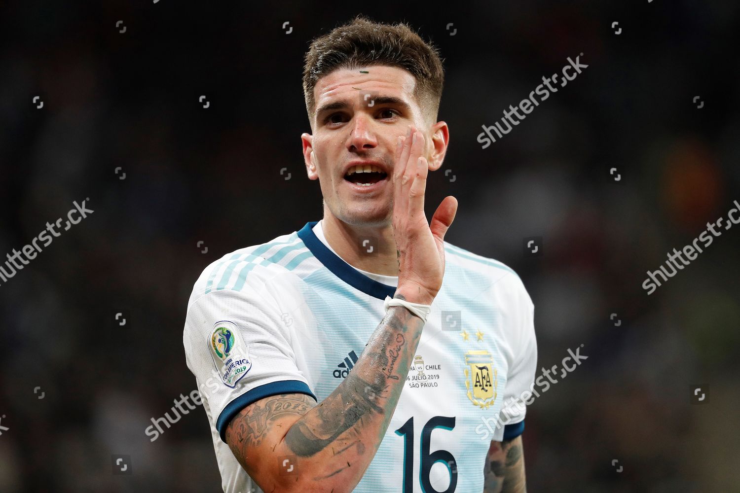 Argentinas Rodrigo De Paul During Copa Editorial Stock Photo - Stock ...