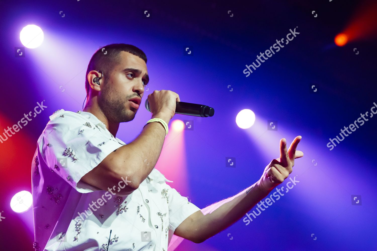 ITALIAN SINGER MAHMOOD PERFORMS ON STAGE Editorial Stock Photo - Stock ...