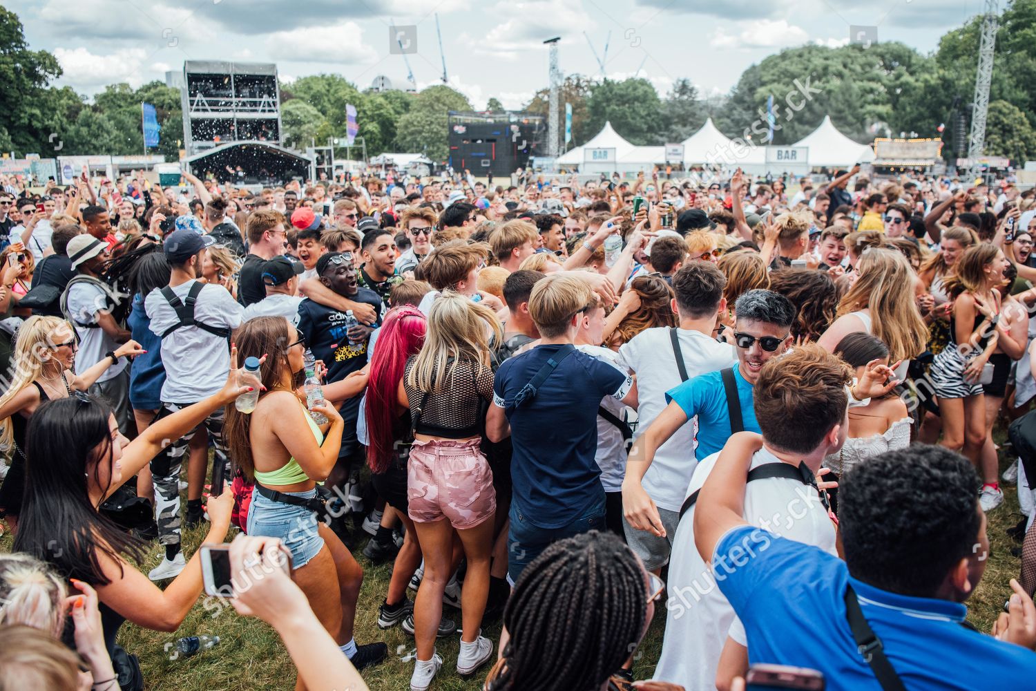 Festivalgoers Mosh Crowd Editorial Stock Photo - Stock Image | Shutterstock