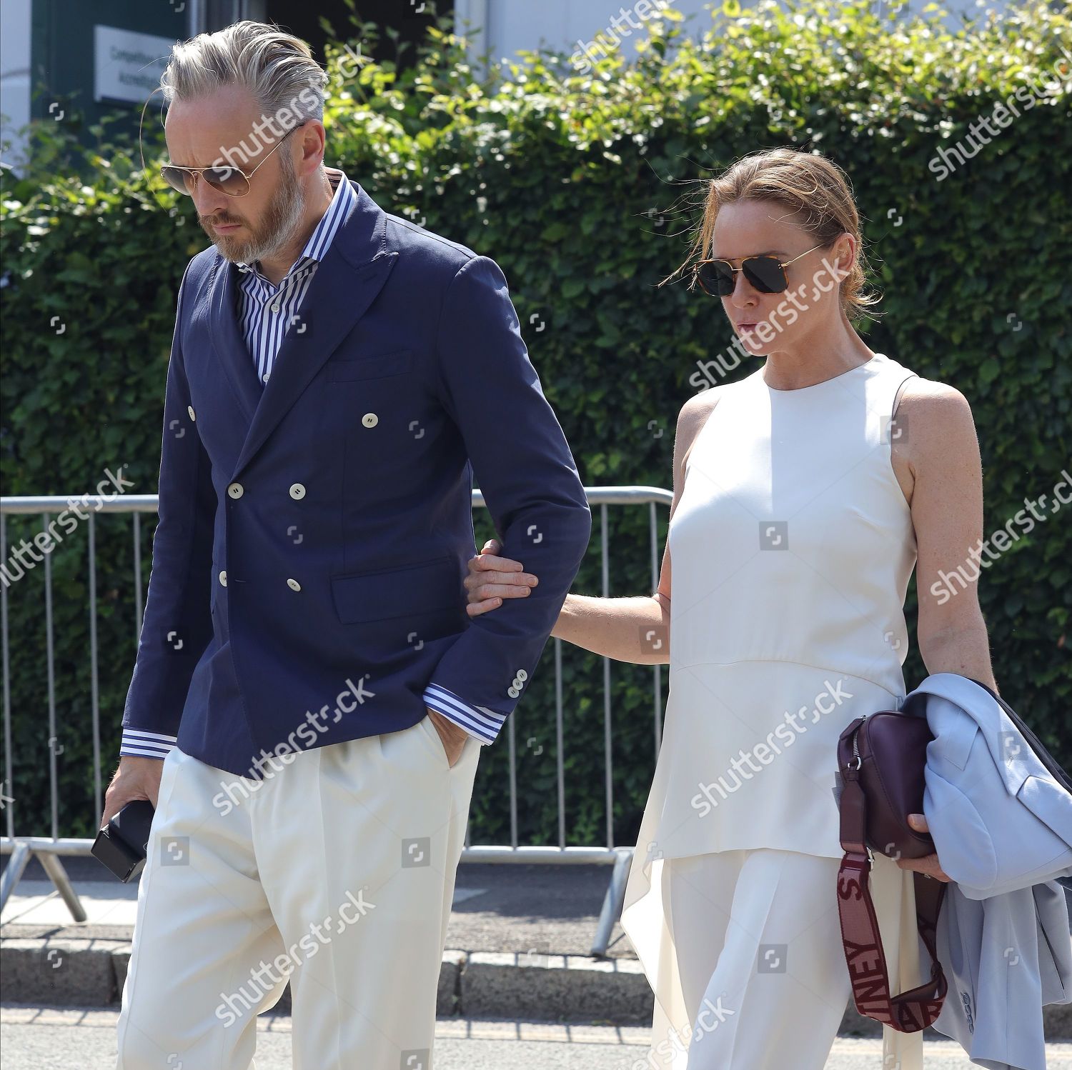 Stella McCartneyat Wimbledon with husband Alasdhair Willis