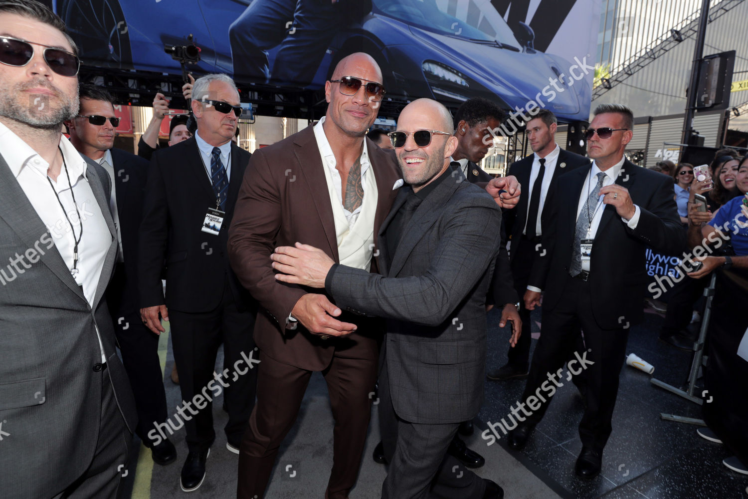 Dwayne Johnson Jason Statham Seen Universal Editorial Stock Photo ...