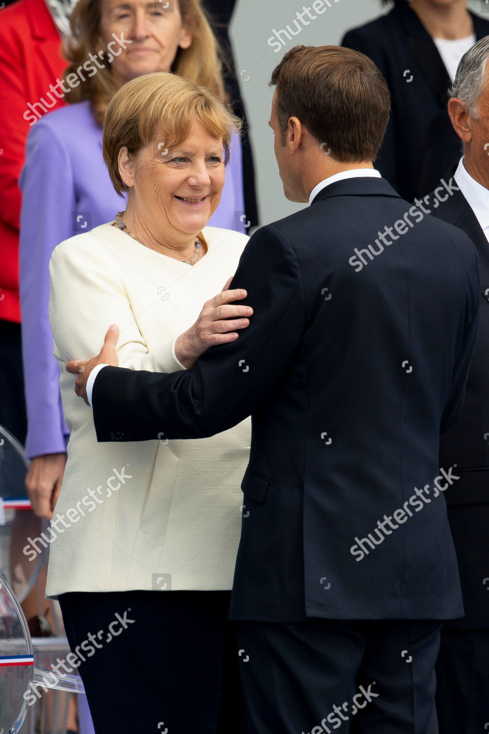 President Emmanuel Macron Angela Merkel Editorial Stock Photo - Stock ...