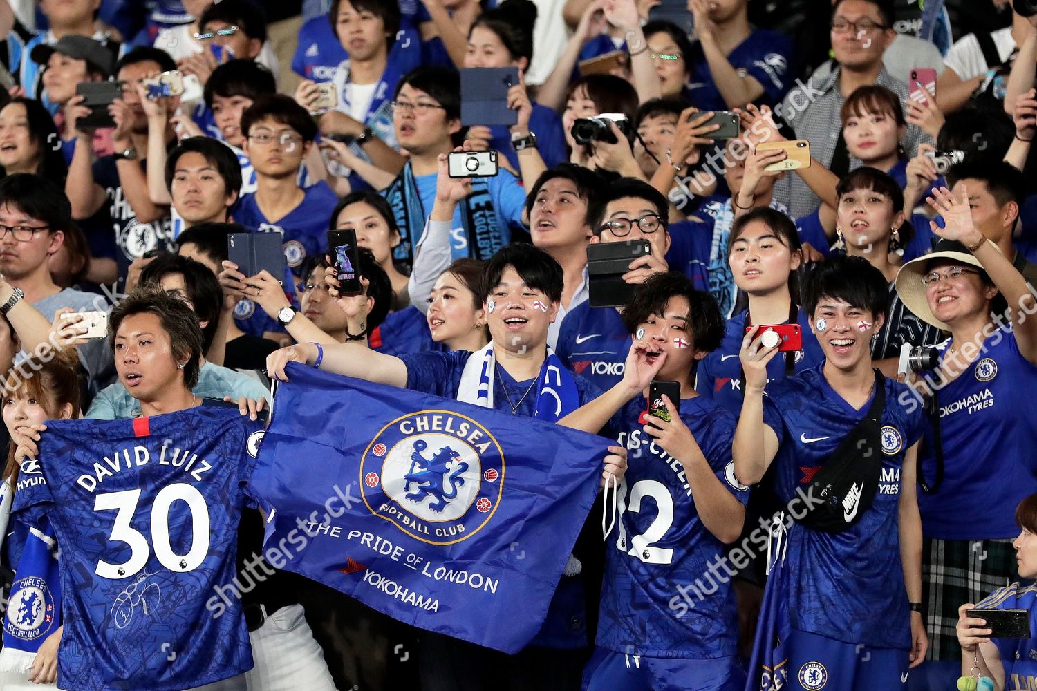 Supporters Chelsea FC cheer preseason friendly Editorial Stock Photo - Stock Image | Shutterstock