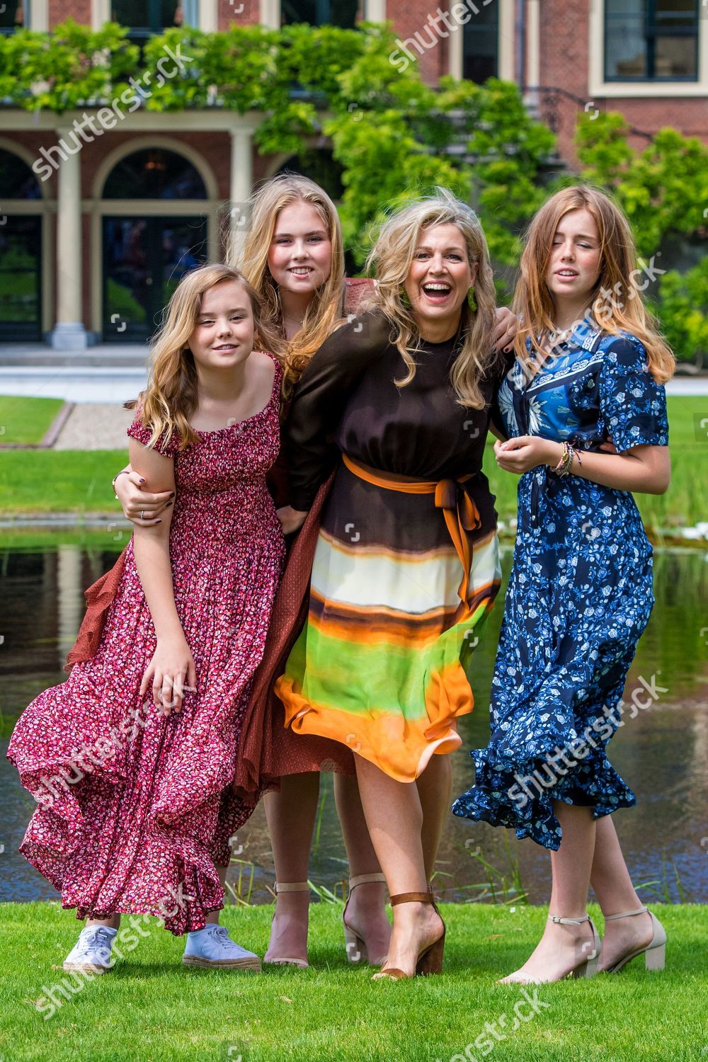 Queen Maxima Daughters Princess Amalia Princess Editorial Stock Photo ...