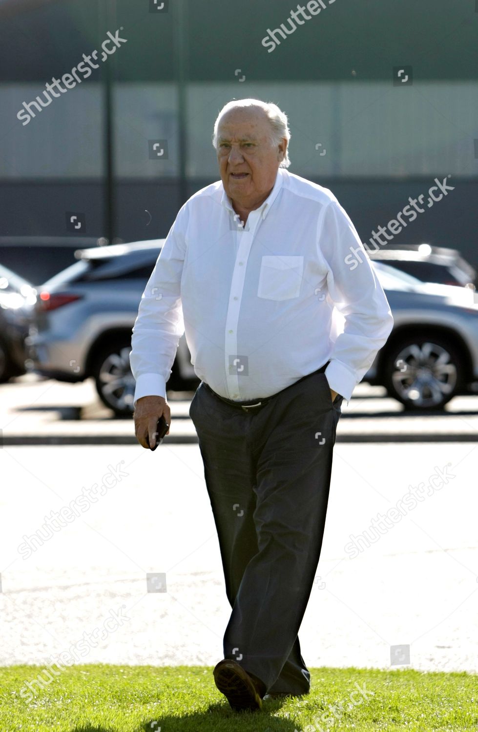 Inditex Founder Amancio Ortega Attends Opening Editorial Stock Photo