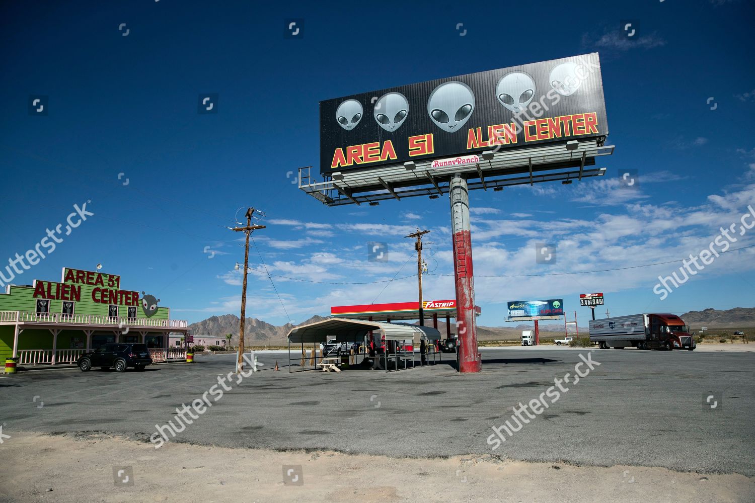 sign reads Area 51 Alien Center front Editorial Stock Photo - Stock ...