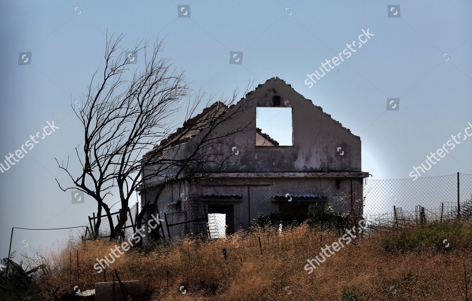 Remains Burned House Seen Coastal Village Editorial Stock Photo - Stock ...