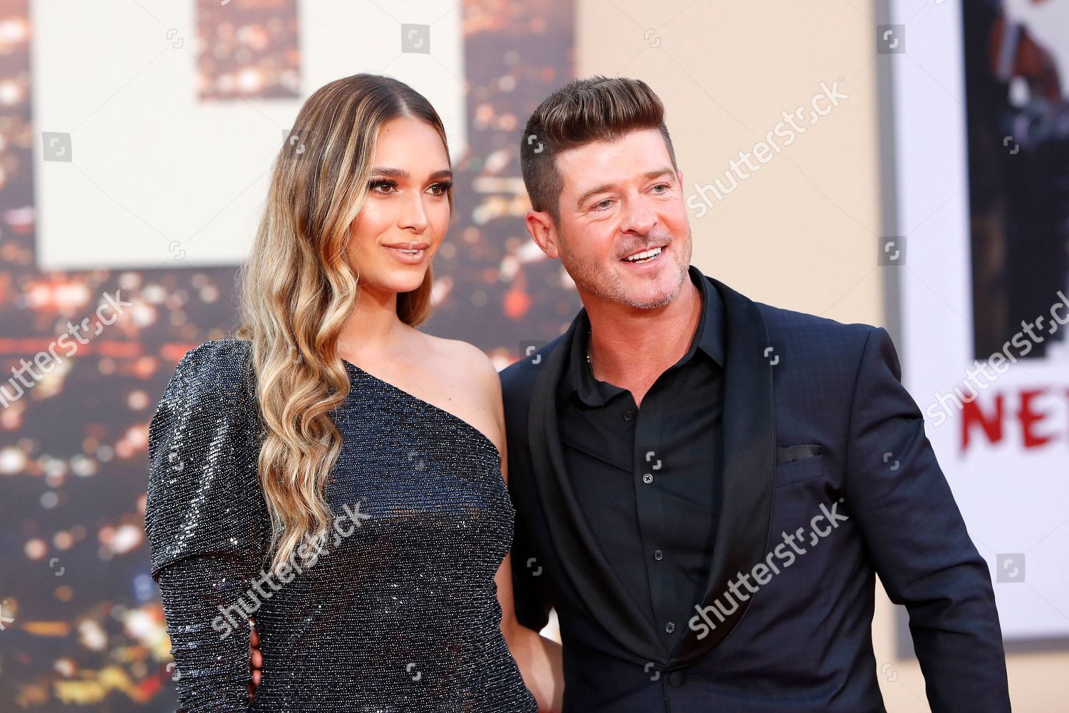 April Love Geary Uscanadian Singer Robin Thicke Editorial Stock