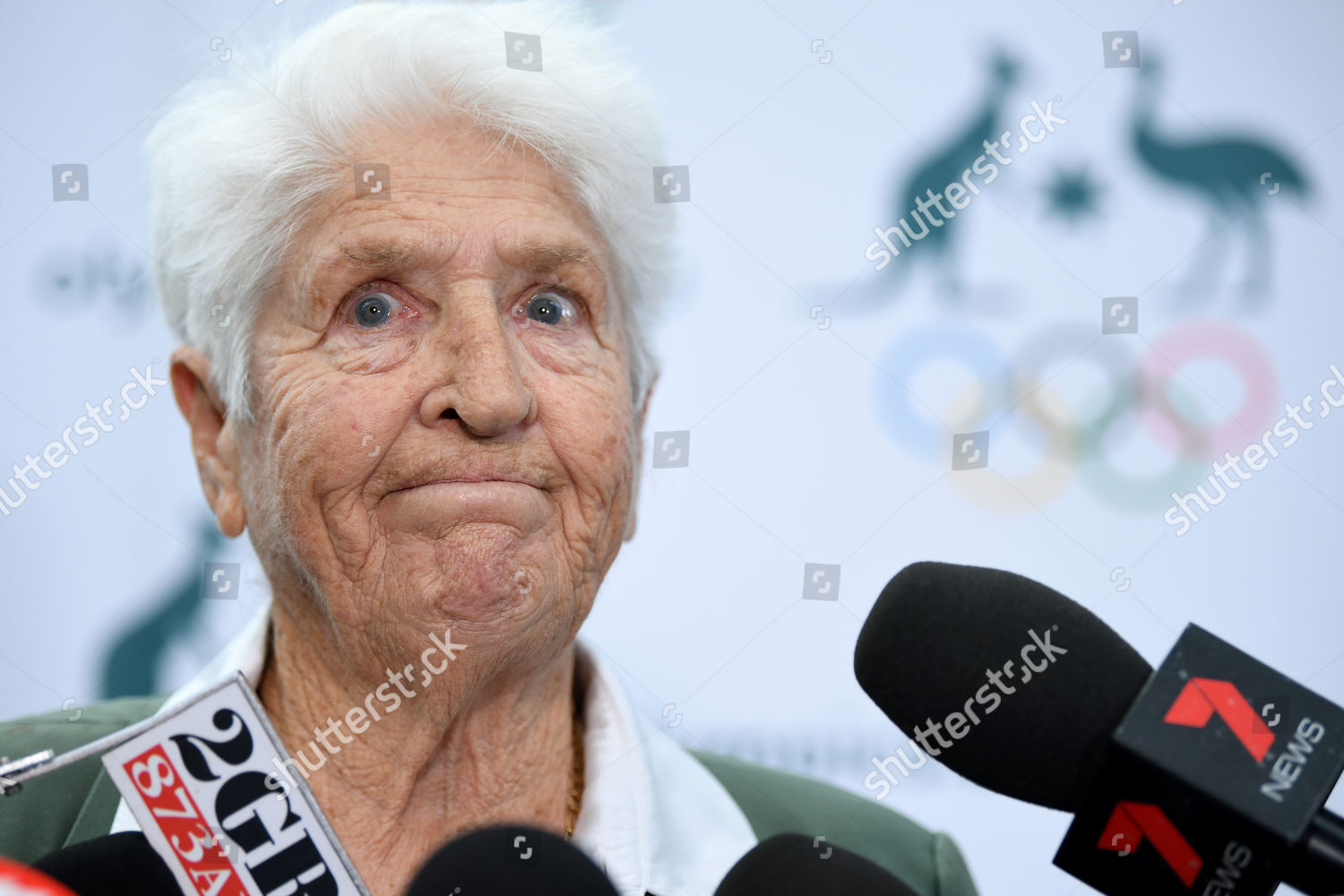 Former Olympic Swimmer Dawn Fraser Speaks Editorial Stock Photo Stock