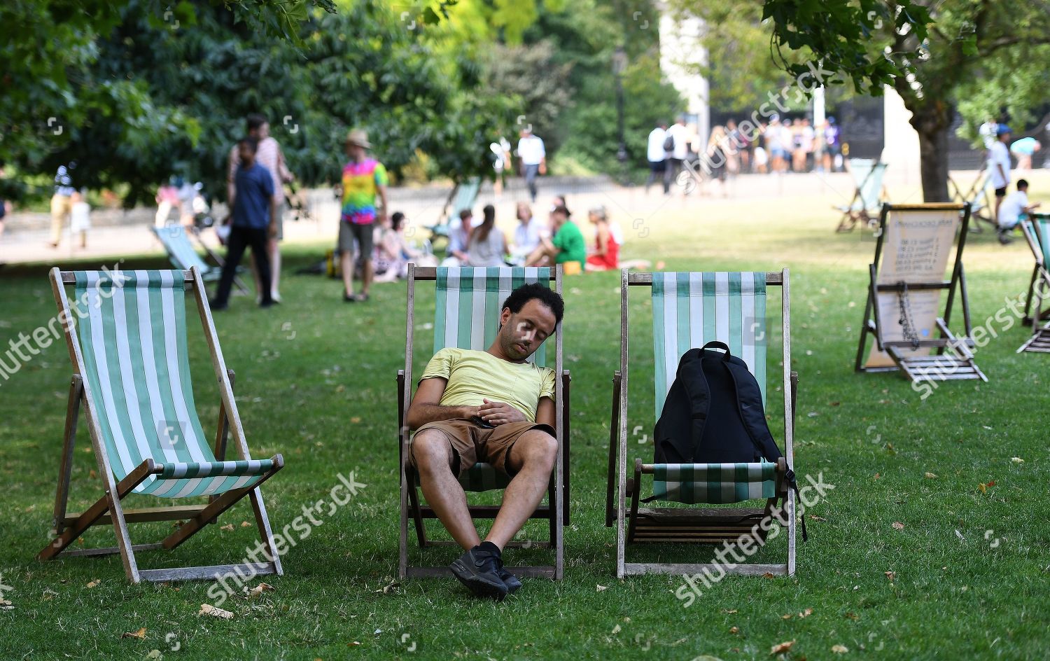 Man Falls Asleep During Heat Stjames Editorial Stock Photo Stock