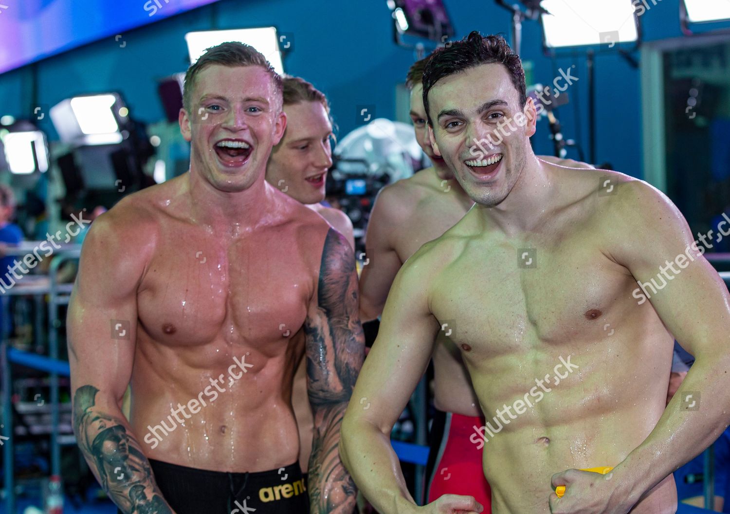 Adam Peaty L James Guy Great Britain Editorial Stock Photo Stock Image Shutterstock