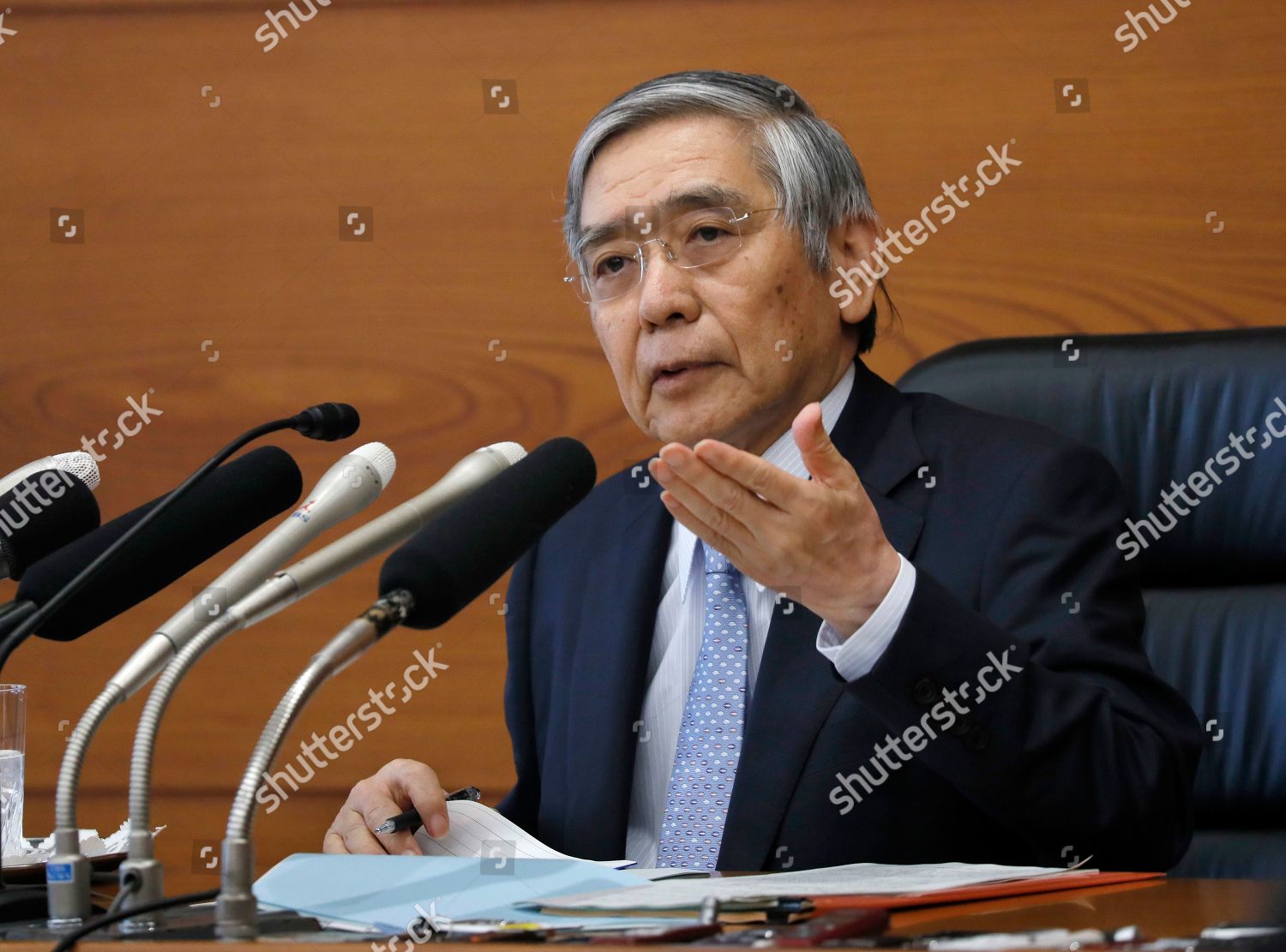 Haruhiko Kuroda Governor Bank Japan Boj Speaks Editorial Stock Photo Stock Image Shutterstock